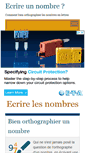 Mobile Screenshot of ecrire-nombre.com